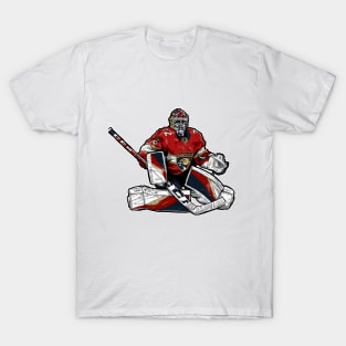 Bobrovsky in red solo T-Shirt